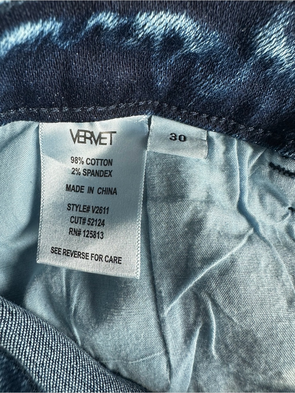 Vervet by Flying Monkey Acid Wash High-Rise wide leg Jeans Raw Frayed Hem 30 - Picture 6 of 7